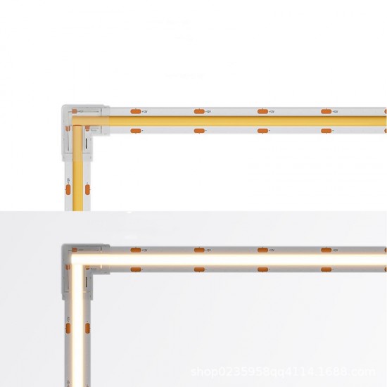 ΓΩΝΙΑΚΟΣ ΣΥΝΔΕΣΜΟΣ ΓΙΑ ΤΑΙΝΙΑΣ LED COB 2PIN 8mm