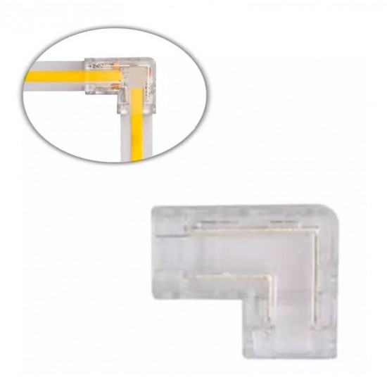 ΓΩΝΙΑΚΟΣ ΣΥΝΔΕΣΜΟΣ ΓΙΑ ΤΑΙΝΙΑΣ LED COB 2PIN 8mm