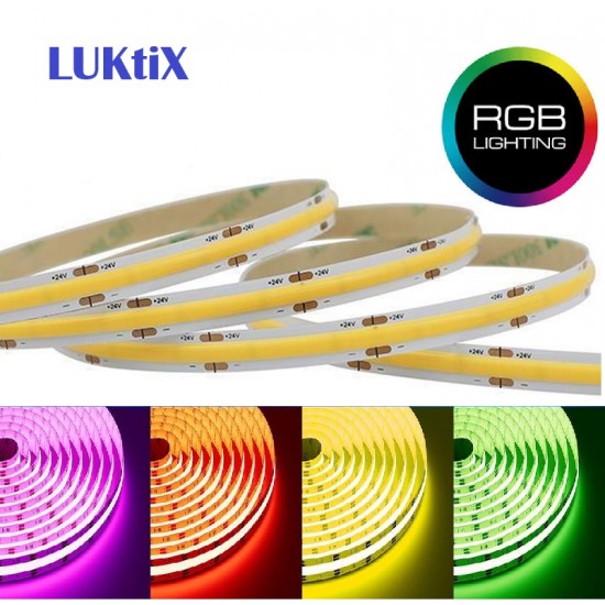 LUKtiX LK-UK5MRGB COB LED ΤΑΙΝΙΑ 24V 8MM 576D 14W/M 1000 LUMENS - 5M LUKtiX LK-UK5MRGB COB LED ΤΑΙΝΙΑ 24V 8MM 576D 14W/M 1000 LUMENS - 5M