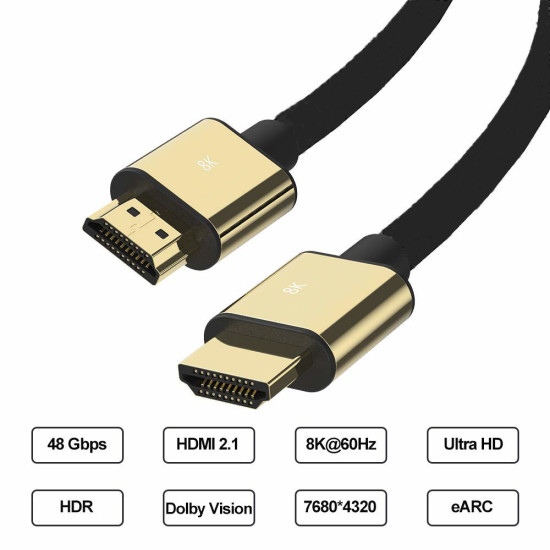 OEM HDTV ΚΑΛΩΔΙΟ 3Μ 2.1V 8K ULTRAHD (ALW-01)