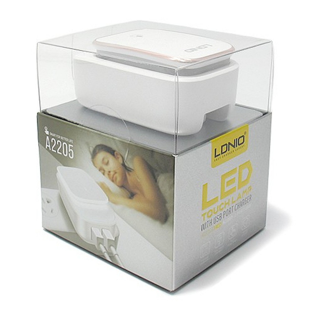 NIGHT LIGHT LAMP AND CHARGER 2x USB LDNIO A2205