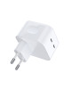 ΦΟΡΤΙΣΤΗΣ ΜΕ 2 ΘΥΡΕΣ USB-C 35W (ΧΩΡΙΣ ΚΑΛΩΔΙΟ) - ΛΕΥΚΟ ΦΟΡΤΙΣΤΗΣ ΜΕ 2 ΘΥΡΕΣ USB-C 35W (ΧΩΡΙΣ ΚΑΛΩΔΙΟ) - ΛΕΥΚΟ