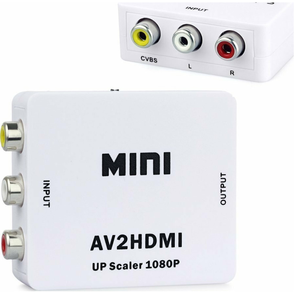 ΜΕΤΑΤΡΟΠΕΑΣ ΣΗΜΑΤΟΣ AV (3RCA) TO HDMI 1080P AV2HDMI ΜΕΤΑΤΡΟΠΕΑΣ ΣΗΜΑΤΟΣ AV (3RCA) TO HDMI 1080P AV2HDMI