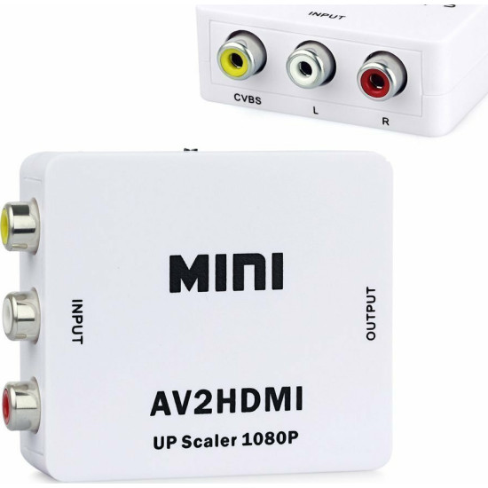 ΜΕΤΑΤΡΟΠΕΑΣ ΣΗΜΑΤΟΣ AV (3RCA) TO HDMI 1080P AV2HDMI
