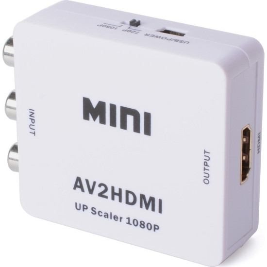 ΜΕΤΑΤΡΟΠΕΑΣ ΣΗΜΑΤΟΣ AV (3RCA) TO HDMI 1080P AV2HDMI