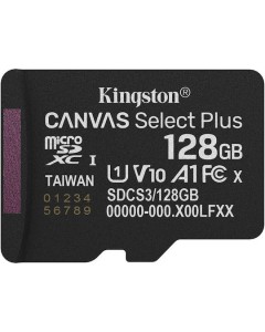 Kingston Canvas Select Plus Κάρτα microSDXC 128GB U1 V10 A1 150MB/s (SDCS3-128GB)