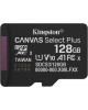 Kingston Canvas Select Plus Κάρτα microSDXC 128GB U1 V10 A1 150MB/s (SDCS3-128GB)
