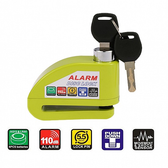 DISK LOCKED ALARM 110dB FOR MOTO AC8305 + SURVEY CABLE + TRANSPORTATION POSITION DISK LOCKED ALARM 110dB FOR MOTO AC8305 + SURVEY CABLE + TRANSPORTATION POSITION