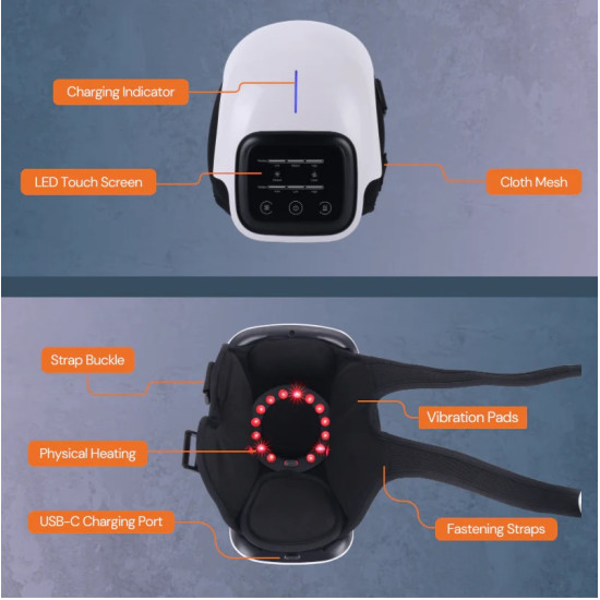 ΜΗΧΑΝΗΜΑ ΜΑΣΑΖ ΓΟΝΑΤΟΥ ΜΕ ΥΠΕΡΥΘΡΕΣ ΑΚΤΙΝΕΣ 3000mAh KM3000