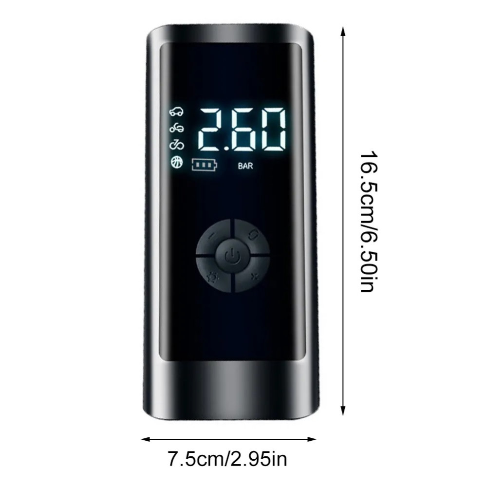 Φορητή Τρόμπα Αυτοκινήτου EnergyPump Mega Series Dual Cylinder Wireless Inflator 4000mAh, LED Flashlight 