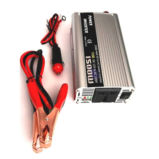 INVERTER ΑΥΤΟΚΙΝΗΤΟΥ ΤΡΟΠΟΠΟΙΗΜΕΝΟΥ ΗΜΙΤΟΝΟΥ 1500W ΓΙΑ ΜΕΤΑΤΡΟΠΗ 12V DC ΣΕ 220V AC ΜΕ 1 ΠΡΙΖΑ ΚΑΙ 1 USB INVERTER ΑΥΤΟΚΙΝΗΤΟΥ ΤΡΟΠΟΠΟΙΗΜΕΝΟΥ ΗΜΙΤΟΝΟΥ 1500W ΓΙΑ ΜΕΤΑΤΡΟΠΗ 12V DC ΣΕ 220V AC ΜΕ 1 ΠΡΙΖΑ ΚΑΙ 1 USB