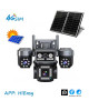 IP ΚΑΜΕΡΑ ΑΔΙΑΒΡΟΧΗ ΜΠΑΤΑΡΙΑΣ SOLAR AOV R9-4G HIEASY APP 4G SIM Full HD+ 20MP 4CAM IN 1