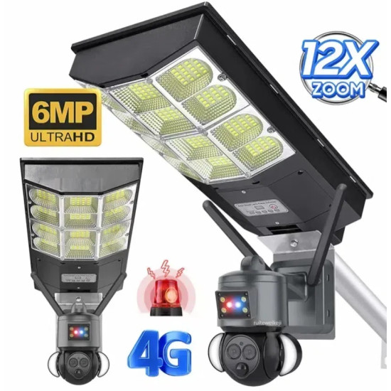 IP ΚΑΜΕΡΑ ΗΛΙΑΚΗ ΑΔΙΑΒΡΟΧΗ ΜΠΑΤΑΡΙΑΣ SECTEC ST-LC558-4G U-BOX 4G SIM Full HD+ 6MP ΜΕ ΠΡΟΒΟΛΕΑ LED
