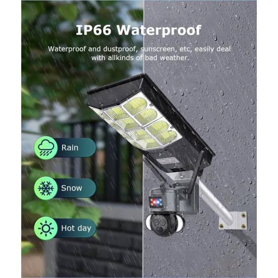 IP ΚΑΜΕΡΑ ΗΛΙΑΚΗ ΑΔΙΑΒΡΟΧΗ ΜΠΑΤΑΡΙΑΣ SECTEC ST-LC558-EU U-BOX Wi-Fi Full HD+ 6MP ΜΕ ΠΡΟΒΟΛΕΑ LED