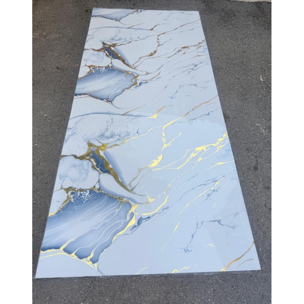 3D ΠΑΝΕΛ ΤΟΙΧΟΥ ΟΕΜ 280120WGB ΜΕ ΟΨΗ ΜΑΡΜΑΡΟΥ 280x120εκ. - ΛΕΥΚΟ/ΧΡΥΣΟ/ΜΠΛΕ