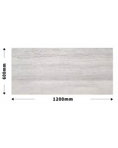 3D ΠΑΝΕΛ ΕΥΚΑΜΠΤΗΣ ΠΕΤΡΑΣ 104040 TRAVERTINE 60x120cm - LIGHT GREY