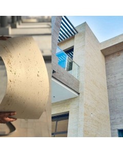 3D ΠΑΝΕΛ ΕΥΚΑΜΠΤΗΣ ΠΕΤΡΑΣ 105050 TRAVERTINE 60x120cm - CREAM