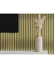 3D ΞΥΛΙΝΟ ΔΙΑΚΟΣΜΗΤΙΚΟ ΗΧΟΑΠΟΡΡΟΦΗΤΙΚΟ ΠΑΝΕΛ ΤΟΙΧΟΥ 280cm x 60cm x 2cm - GOLD