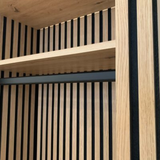 3D ΞΥΛΙΝΟ ΔΙΑΚΟΣΜΗΤΙΚΟ ΗΧΟΑΠΟΡΡΟΦΗΤΙΚΟ ΠΑΝΕΛ ΤΟΙΧΟΥ 270cm x 60cm x 2,2cm