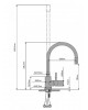 ΜΠΑΤΑΡΙΑ ΚΟΥΖΙΝΑΣ FLEX ΜΕ ΕΥΚΑΜΠΤΟ ΣΩΛΗΝΑ MINARDI 33301022 - ΜΑΥΡΗ