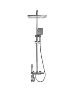 ΡΥΘΜΙΖΟΜΕΝΗ ΣΤΗΛΗ ΝΤΟΥΖ ΜΕ ΜΠΑΤΑΡΙΑ 80-130cm WATTARINO WT-6090 - ΓΚΡΙ