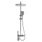 ADJUSTABLE SHOWER COLUMN WITH BATTERY 80-130cm WATTARINO WT-6090 - GREY