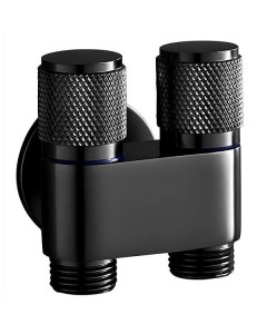 ΔΙΠΛΟΣ ΔΙΑΚΟΠΤΗΣ ΠΑΡΟΧΗΣ ΝΕΡΟΥ 1/2” TEMA 69141N - BLACK MATT 