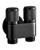 ΔΙΠΛΟΣ ΔΙΑΚΟΠΤΗΣ ΠΑΡΟΧΗΣ ΝΕΡΟΥ 1/2” TEMA 69141N - BLACK MATT 