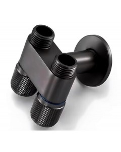 ΔΙΠΛΟΣ ΔΙΑΚΟΠΤΗΣ ΠΑΡΟΧΗΣ ΝΕΡΟΥ 1/2” TEMA 69141N - BLACK MATT 