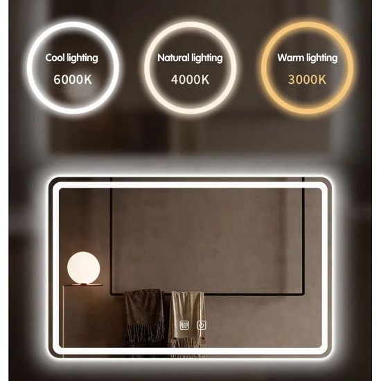 ΟΡΘΟΓΩΝΙΟΣ ΚΑΘΡΕΠΤΗΣ ΜΠΑΝΙΟΥ TOUCH LED ΜΕ ΩΡΑ - ΘΕΡΜΟΚΡΑΣΙΑ KAI ΘΕΡΜΕΝΟΜΕΝΟΣ 90x70cm 709001 ΟΡΘΟΓΩΝΙΟΣ ΚΑΘΡΕΠΤΗΣ ΜΠΑΝΙΟΥ TOUCH LED ΜΕ ΩΡΑ - ΘΕΡΜΟΚΡΑΣΙΑ KAI ΘΕΡΜΕΝΟΜΕΝΟΣ 90x70cm 709001