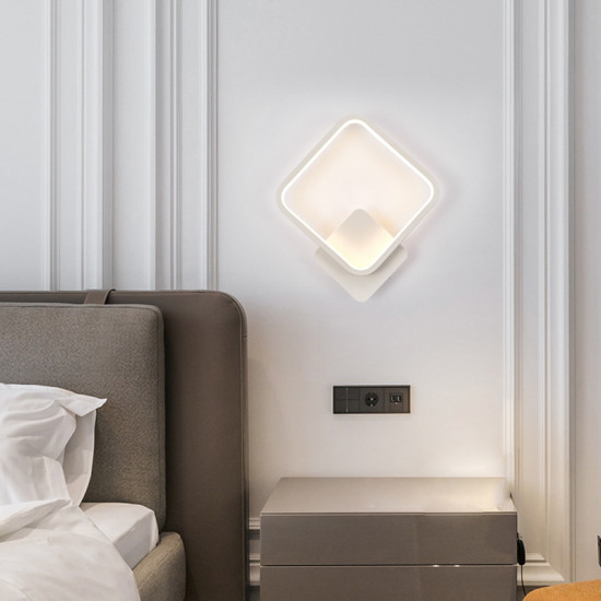 ΦΩΤΙΣΤΙΚΟ ΤΟΙΧΟΥ-ΑΠΛΙΚΑ LED 12W 1440lm 300° AC 220-240V - ΛΕΥΚΟ
