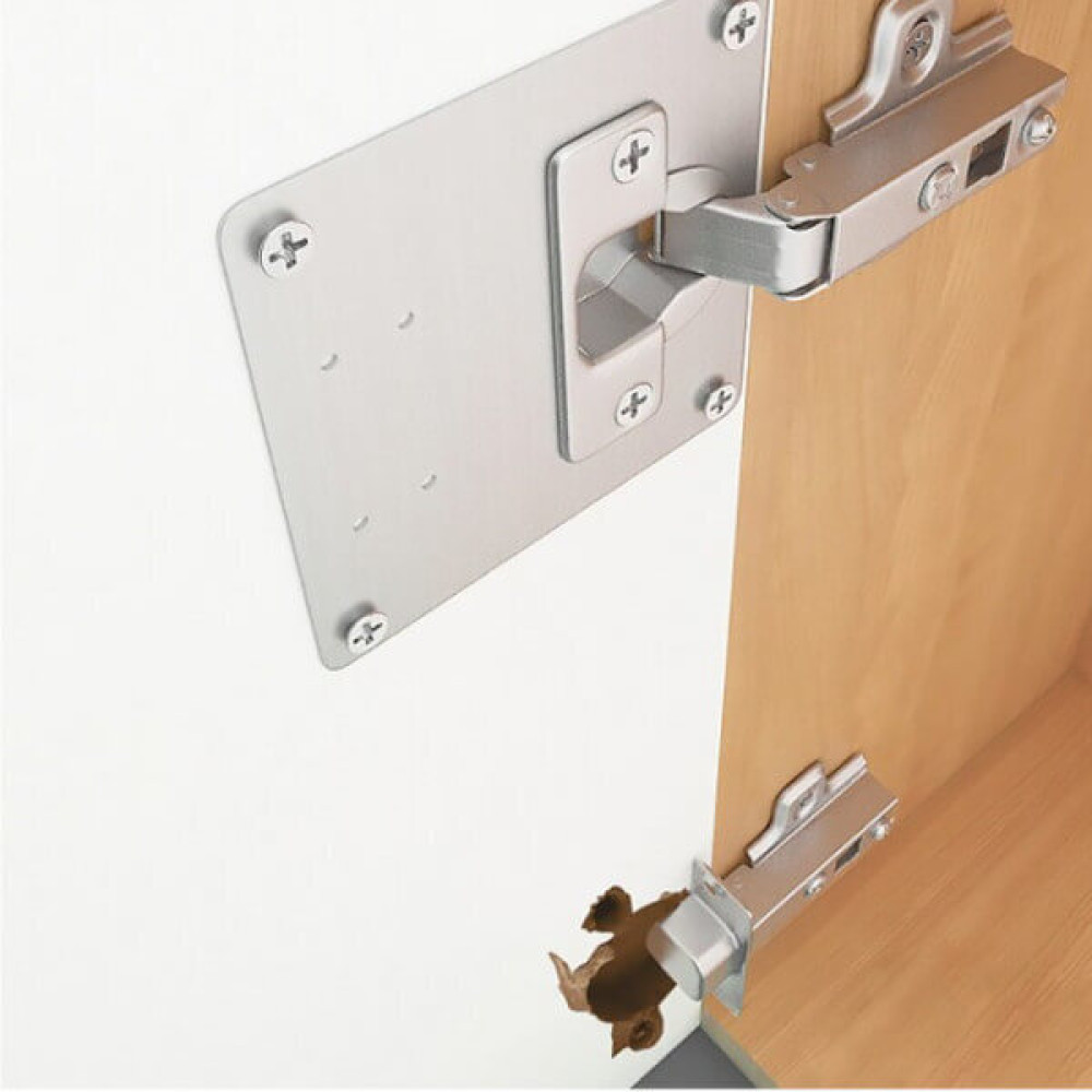 STAINLESS STEEL CABINET HINGE REPAIR PLATE 1700540