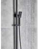 ADJUSTABLE SHOWER COLUMN WITH FAUCET 85-104cm SHINESIA 0311PENQIHEI - BLACK ADJUSTABLE SHOWER COLUMN WITH FAUCET 85-104cm SHINESIA 0311PENQIHEI - BLACK