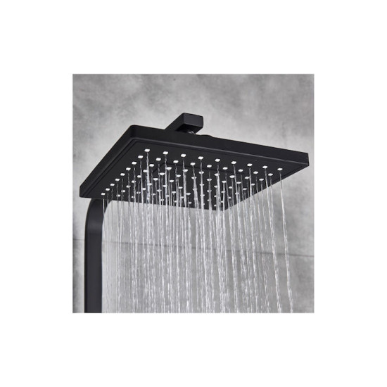 ADJUSTABLE SHOWER COLUMN WITH FAUCET 85-104cm SHINESIA 0311PENQIHEI - BLACK ADJUSTABLE SHOWER COLUMN WITH FAUCET 85-104cm SHINESIA 0311PENQIHEI - BLACK
