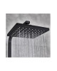 ADJUSTABLE SHOWER COLUMN WITH FAUCET 85-104cm SHINESIA 0311PENQIHEI - BLACK ADJUSTABLE SHOWER COLUMN WITH FAUCET 85-104cm SHINESIA 0311PENQIHEI - BLACK
