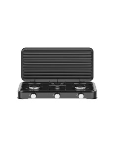 ΕΠΙΤΡΑΠΕΖΙΑ ΕΣΤΙΑ ΥΓΡΑΕΡΙΟΥ ΜΕ 3 ΕΣΤΙΕΣ STARLUX SGS-6003B 58X28X5.4εκ - ΜΑΥΡΗ 