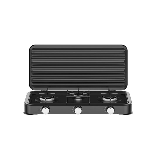 ΕΠΙΤΡΑΠΕΖΙΑ ΕΣΤΙΑ ΥΓΡΑΕΡΙΟΥ ΜΕ 3 ΕΣΤΙΕΣ STARLUX SGS-6003B 58X28X5.4εκ - ΜΑΥΡΗ 