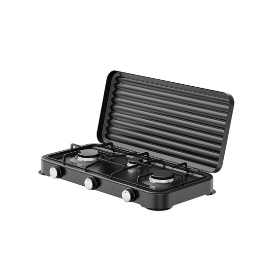 ΕΠΙΤΡΑΠΕΖΙΑ ΕΣΤΙΑ ΥΓΡΑΕΡΙΟΥ ΜΕ 3 ΕΣΤΙΕΣ STARLUX SGS-6003B 58X28X5.4εκ - ΜΑΥΡΗ 