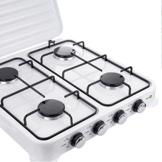 ΕΠΙΤΡΑΠΕΖΙΑ ΕΣΤΙΑ ΥΓΡΑΕΡΙΟΥ ΜΕ 4 ΕΣΤΙΕΣ STARLUX SGS-6004 51X51X9.5 εκ - ΛΕΥΚΗ 