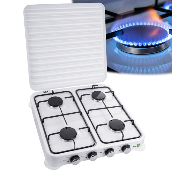 ΕΠΙΤΡΑΠΕΖΙΑ ΕΣΤΙΑ ΥΓΡΑΕΡΙΟΥ ΜΕ 4 ΕΣΤΙΕΣ STARLUX SGS-6004 51X51X9.5 εκ - ΛΕΥΚΗ 