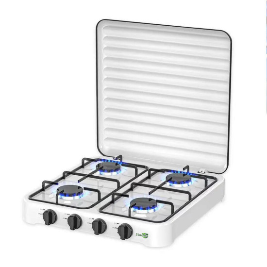 ΕΠΙΤΡΑΠΕΖΙΑ ΕΣΤΙΑ ΥΓΡΑΕΡΙΟΥ ΜΕ 4 ΕΣΤΙΕΣ STARLUX SGS-6004 51X51X9.5 εκ - ΛΕΥΚΗ 