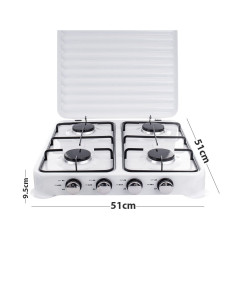 ΕΠΙΤΡΑΠΕΖΙΑ ΕΣΤΙΑ ΥΓΡΑΕΡΙΟΥ ΜΕ 4 ΕΣΤΙΕΣ STARLUX SGS-6004 51X51X9.5 εκ - ΛΕΥΚΗ 