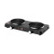 ΔΙΠΛΗ ΗΛΕΚΤΡΙΚΗ ΕΣΤΙΑ STARLUX SHP-5704B 2000W 43X24X7.5εκ - ΜΑΥΡΗ