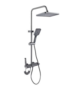 ΡΥΘΜΙΖΟΜΕΝΗ ΣΤΗΛΗ ΝΤΟΥΖ ΜΕ ΜΠΑΤΑΡΙΑ 75-110cm WATTARINO WT-7120 - ΓΚΡΙ ΣΚΟΥΡΟ