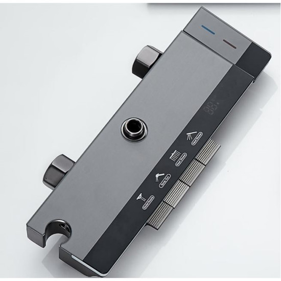 ΡΥΘΜΙΖΟΜΕΝΗ ΣΤΗΛΗ ΝΤΟΥΖ ΜΕ ΜΠΑΤΑΡΙΑ 75-110cm WATTARINO WT-7120 - ΓΚΡΙ ΣΚΟΥΡΟ