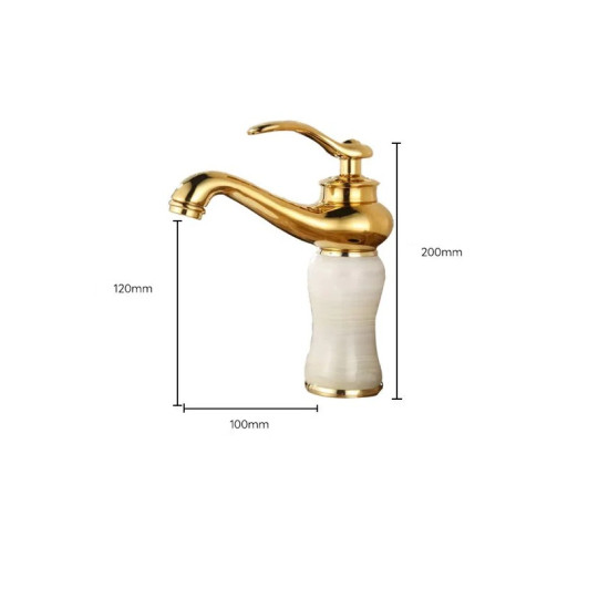 WASH BASIN MIXER RETRO WATTARINO WT-9001 - GOLD WASH BASIN MIXER RETRO WATTARINO WT-9001 - GOLD