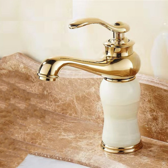 WASH BASIN MIXER RETRO WATTARINO WT-9001 - GOLD WASH BASIN MIXER RETRO WATTARINO WT-9001 - GOLD