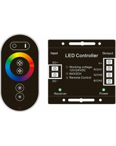 ΑΣΥΡΜΑΤΟ LED RGB CONTROLLER ΜΕ ΧΕΙΡΙΣΤΗΡΙΟ ΑΦΗΣ 2.4G RF 12V-24VDC 73406