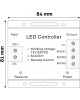 ΑΣΥΡΜΑΤΟ LED RGB CONTROLLER ΜΕ ΧΕΙΡΙΣΤΗΡΙΟ ΑΦΗΣ 2.4G RF 12V-24VDC 73406