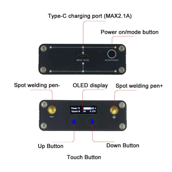 ΗΛΕΚΤΡΟΠΟΝΤΑ MINI SPOT WELDER WELDING MACHINE DH30 ΗΛΕΚΤΡΟΠΟΝΤΑ MINI SPOT WELDER WELDING MACHINE DH30